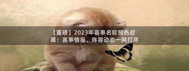 必发集团|【重磅】2023年赛事名称预热启
幕：赛事情报、阵